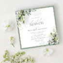 Search for eucalyptus bridal brunch invitations Botanical