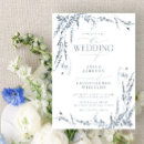 Search for wildflower wedding invitations Dusty blue