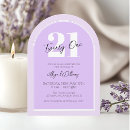 Search for purple 21st birthday invitations Simple