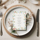 Search for boho wedding menus Colourful