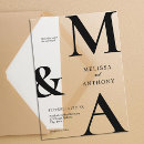 Search for black acrylic wedding invitations Chic