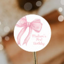 Search for bow stickers First birthday