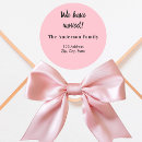 Search for pink address stickers New home