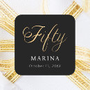 Search for 50 year old birthday stickers Typography script