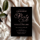 Search for rose gold and black invitations Chic