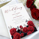 Search for ivory silver wedding invitations Red