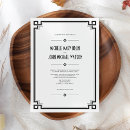 Search for art deco border invitations Black