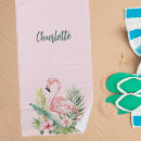 Search for pink flamingo beach towels Girl