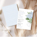 Search for hydrangea rehearsal dinner invitations Blue