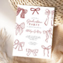 Search for maroon ribbon invitations Vintage