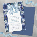 Search for bow baby boy shower invitations Its a boy