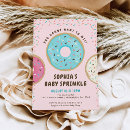 Search for donut baby sprinkle invitations Modern