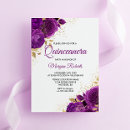 Search for purple gold quinceanera invitations Roses