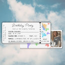Search for boarding pass passport invitations Watercolor