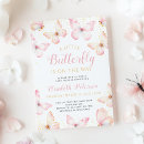 Search for pink butterfly baby shower invitations Gold
