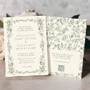 Search for victorian wedding invitations Sage green