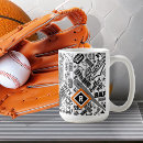 Search for black baseball mugs Black and white