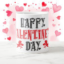 Search for happy valentines coffee mugs Black
