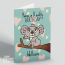Search for koala bear birthday cards Australian animal