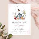 Search for tea time bridal shower invitations Whimsical