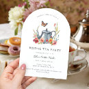 Search for tea time bridal shower invitations Whimsical