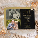 Search for presentation invitations Black and gold