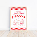 Search for italian pizza posters Red