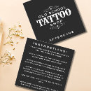 Search for vintage tattoo business cards Black