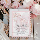 Search for spring baby girl shower invitations Watercolor