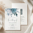 Search for blue floral border invitations Qr code