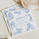Search for blue toile napkins Toile de jouy