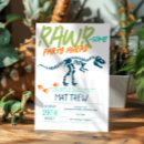 Search for modern dinosaur invitations Blue