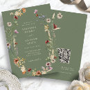 Search for simple wildflower wedding invitations Whimsical wildflowers
