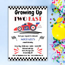 Search for growing up two fast birthday invitations Race on over