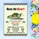 Search for green race car invitations Race on over