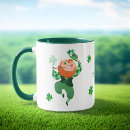 Search for cute leprechaun mugs St patrick's day