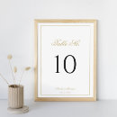 Search for gold numbers table wedding table cards Black and white