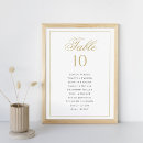 Search for gold wedding table cards Black and white