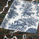 Search for dusty blue wedding wrapping paper Toile de jouy