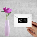Search for monogram wreath return address labels Calligraphy