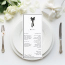 Search for ribbon wedding menus Formal