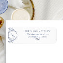Search for royal blue wedding return address labels Navy
