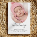 Search for black and white birth announcement cards Minimalist