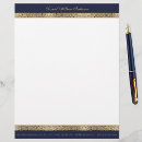 Search for elegant letterhead Navy blue