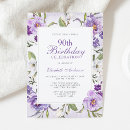 Search for female 90th birthday invitations Ninety