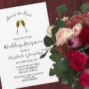 Search for champagne glasses wedding invitations Gold