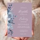 Search for dusty blue and mauve wedding invitations Flowers