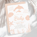 Search for ocean baby girl shower invitations Seashell