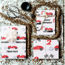 Search for race car birthday wrapping paper Retro