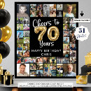 Search for 70th birthday posters Cheers to 70 years